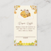 ビーベビーシャワーおむつラッフルハネコムツフローラen エンクロージャーカード (正面)