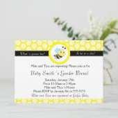 ビーベビーシャワージェンダーリビール招待状 招待状 (スタンド正面)