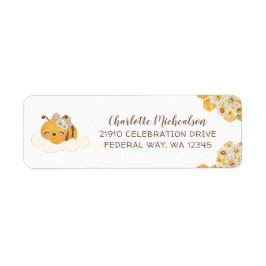 ビーベビーシャワーハネコームフローラ ラベル