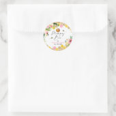 ビーベビーシャワーママへビーピンク春フローラ ラウンドシール (バッグ)