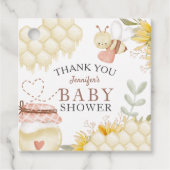 ビーベビーシャワーメッセージカード フェイバータグ (正面)