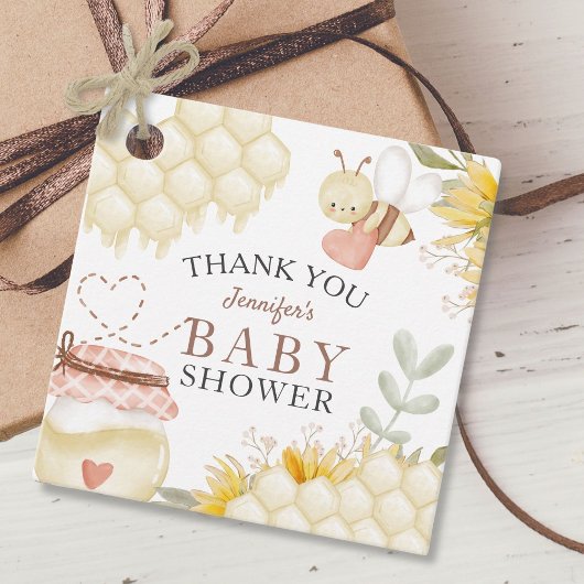 ビーベビーシャワーメッセージカード フェイバータグ