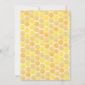 ビーベビーシャワー招待状ズボーイガールのまわりに 招待状 (裏面)