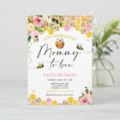 ビーベビーシャワー招待状フローラママがビーに 招待状 (スタンド正面)