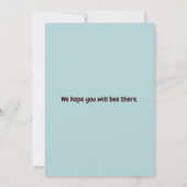 ビーベビーシャワー招待状ママへビー(昆虫)マルハナバチ 招待状 (裏面)