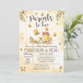 ビーベビーシャワー招待状春サンフラワーズ 招待状 (スタンド正面)