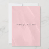 ビーベビーシャワー招待状素朴ガール 招待状 (裏面)