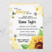 ビーベビーシャワー招待状 – マムマビーへ招待状 招待状 (正面/裏面)