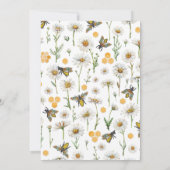 ビーベビーシャワー招待状 | ワイルドフラワーフローラホン 招待状 (裏面)