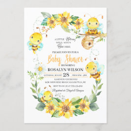 ビーベビーシャワー招待状 招待状