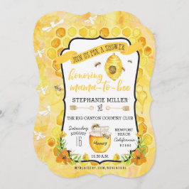 ビーベビーシャワー招待状 招待状