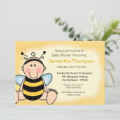 ビーベビーシャワー招待状 招待状 (スタンド正面)