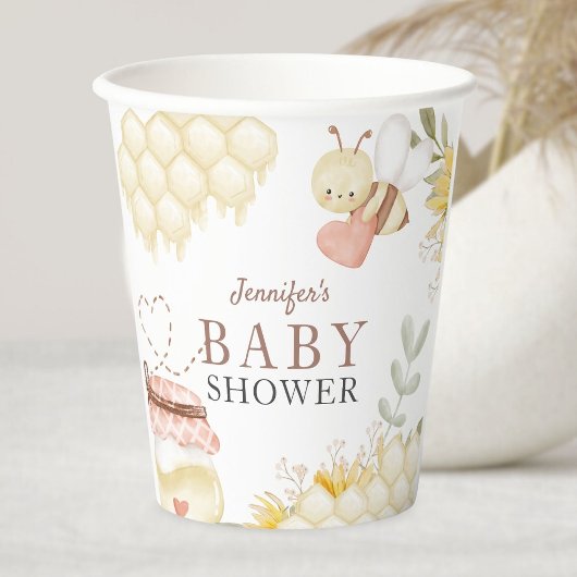 ビーベビーシャワー紙カップ 紙コップ