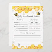 ビーベビー予測アドバイスカード 招待状 (正面/裏面)