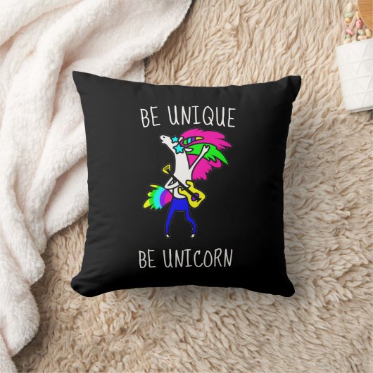 ビーベユニークユニコーン装飾用クッション クッション (ブランケット)