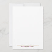 ビーホップのまわりにベビーシャワー招待状5x7 招待状 (裏面)