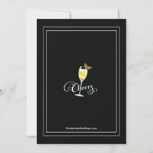 ビーホリデーメリーカクテルパーティの招待状 招待状 (裏面)