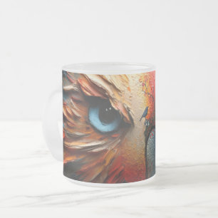 👁️🎨☕ビーホルダーマグカップの目 フロストグラスマグカップ