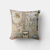 ビーボタニカルヴィンテージエフェメラデクページ クッション (正面)