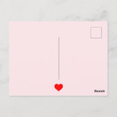 ビーマイおもしろいバレンタインカートゥーンヴァンパイアこうもり ポストカード (裏面)