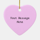 ビーマイアンバレンタインピンクハートツリー セラミックオーナメント (裏面)