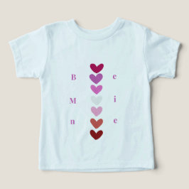 ビーマイニマルハートスタックバレンタインTシャツ