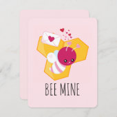 ビーマイニングキュートビーとバレンタインハート シーズンカード (正面/裏面)