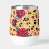 ビーマイニングゴールデンハニーラブステレスワインタンブラー (背面)