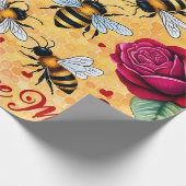 ビーマイニングゴールデンハニーラブ ラッピングペーパー (角)