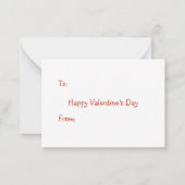 ビーマイニングバレンタインカード ノートカード (裏面)