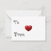 ビーマイニングバレンタインデーカード ノートカード (裏面)