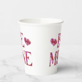 ビーマイニングバレンタインデー紙カップ 紙コップ (左)