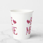 ビーマイニングバレンタインデー紙カップ 紙コップ (右)