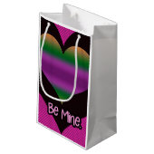 ビーマイニングバレンタインパープルハート スモールペーパーバッグ (裏面アングル)