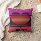 ビーマイニングバレンタインレインボーハート クッション (ブランケット)
