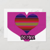 ビーマイニングバレンタインレインボーハート シーズンポストカード (正面/裏面)