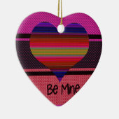 ビーマイニングバレンタインレインボーハート セラミックオーナメント (右)