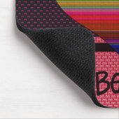 ビーマイニングバレンタインレインボーハート マウスパッド (コーナー)