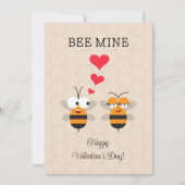 ビーマイネハネビーかわいいバレンタインデー シーズンカード (正面)