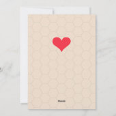 ビーマイネハネビーかわいいバレンタインデー シーズンカード (裏面)