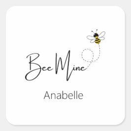 ビーマイネ – バレンタインデーかわいいビーカスタム スクエアシール