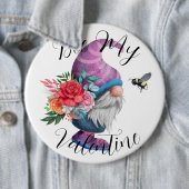 ビーマイバレンタインおもしろいロマンチックなバッジ 缶バッジ (インサイチュ)