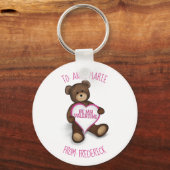 ビーマイバレンタインカスタムヴィンテージかわいいテディベア キーホルダー (正面)