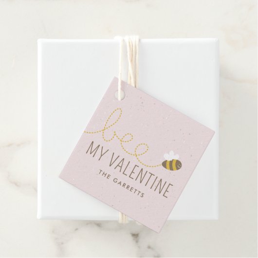 ビーマイバレンタインキッズホリデーギフトラベル – ピンク フェイバータグ (インサイチュ)