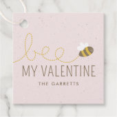 ビーマイバレンタインキッズホリデーギフトラベル – ピンク フェイバータグ (正面)