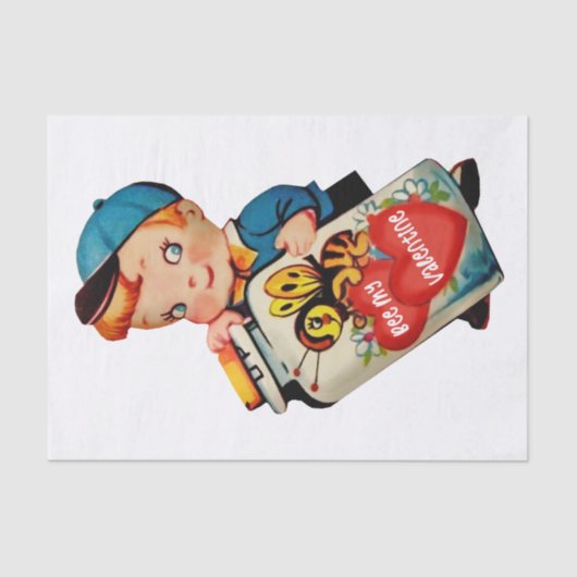 ビーマイバレンタインティッシュペーパー 薄葉紙 (正面)