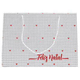 ビーマイバレンタインニットハートラージ抱き枕 ラージペーパーバッグ