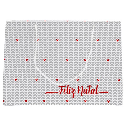 ビーマイバレンタインニットハートラージ抱き枕 ラージペーパーバッグ (正面)