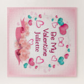 ビーマイバレンタインパーソナライズされたジグソーパズル ジグソーパズル (横)