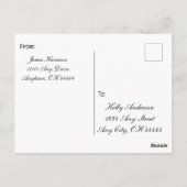 ビーマイバレンタインプレイド文字はがき ポストカード (裏面)